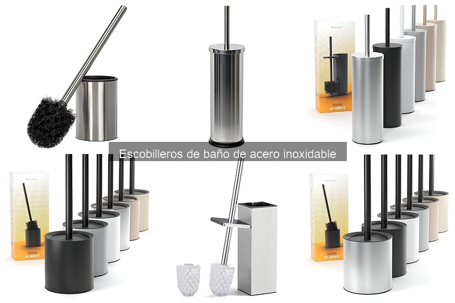 ** Dónde comprar escobilleros de baño de acero inoxidable