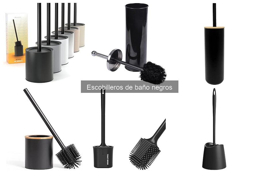 Dónde comprar escobilleros de baño negros online