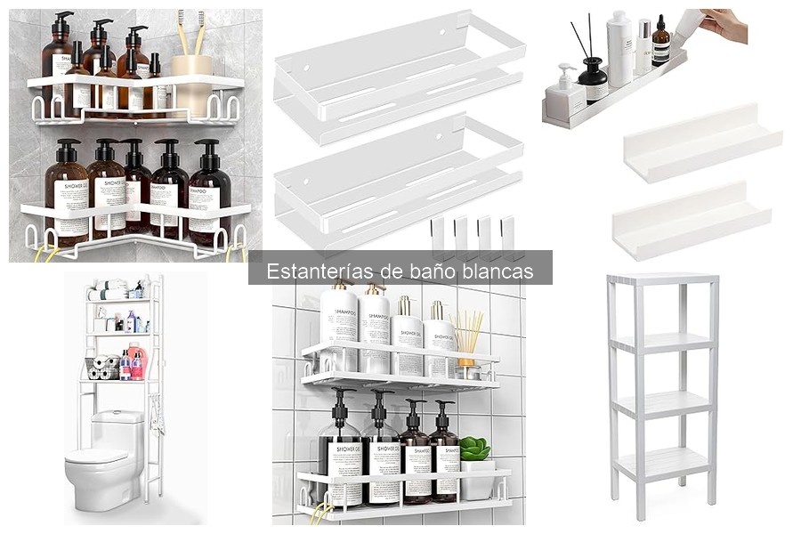 Dónde comprar estanterías de baño blancas en línea