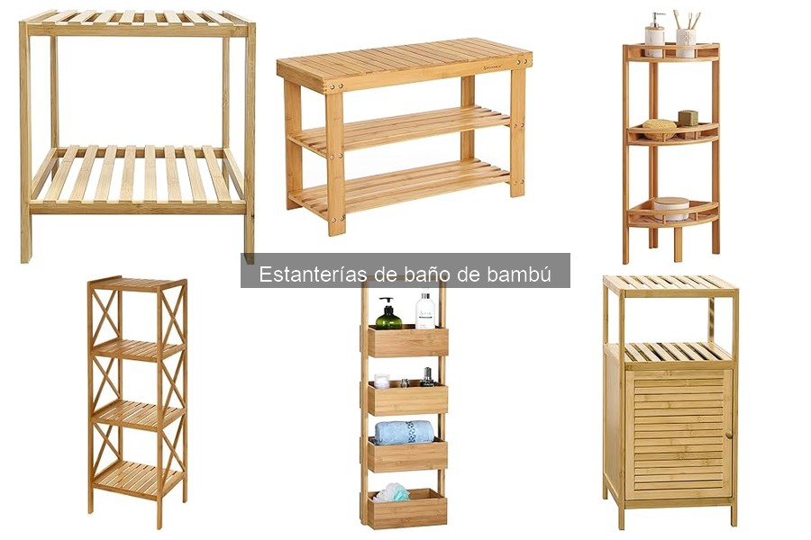 Dónde comprar estanterías de baño de bambú a buen precio