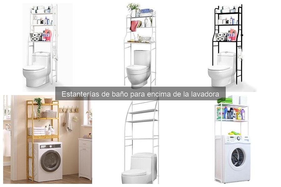 Dónde comprar estanterías de baño para encima de la lavadora
