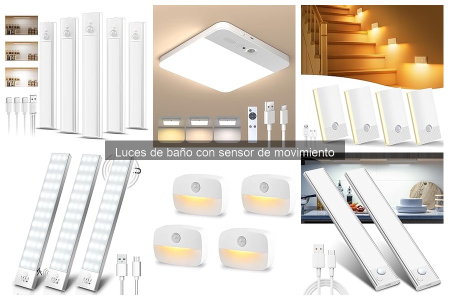 Dónde comprar luces de baño con sensor de movimiento al mejor precio