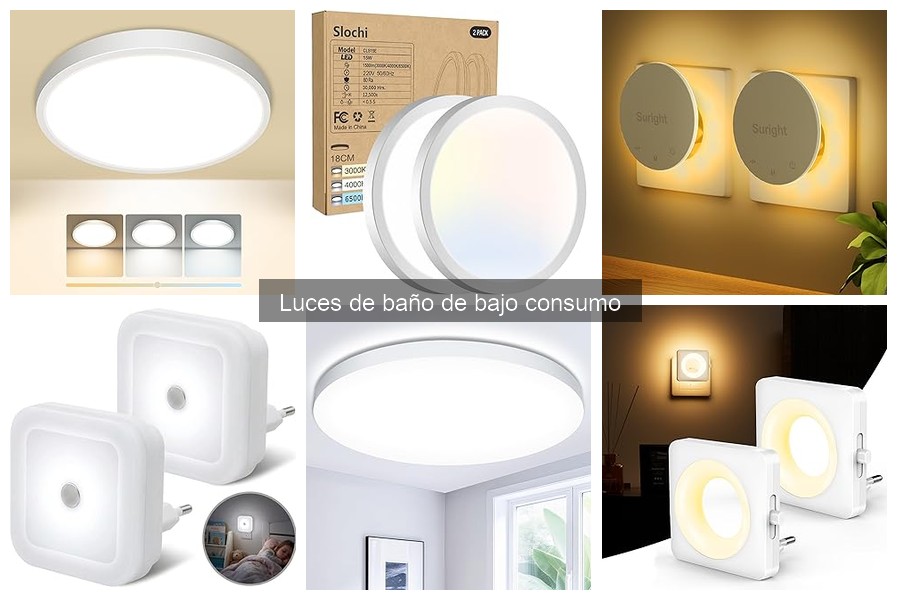 Dónde comprar luces de baño de bajo consumo y mejores precios