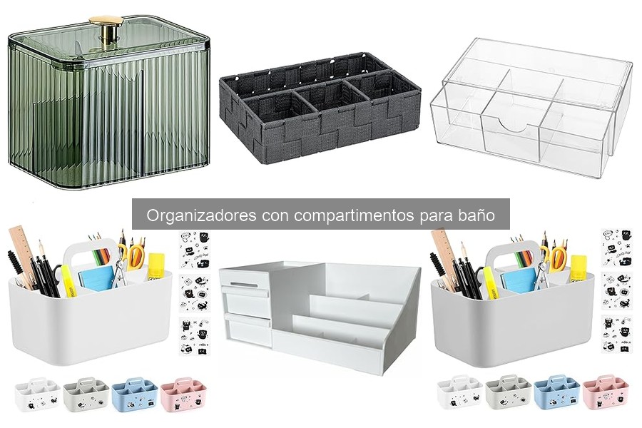 Dónde comprar organizadores con compartimentos para baño
