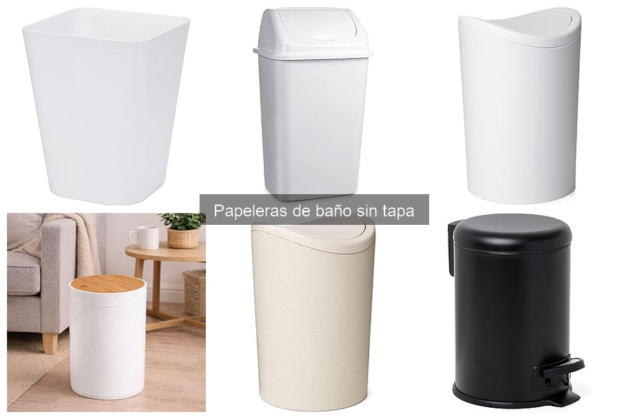Dónde comprar papeleras de baño sin tapa online