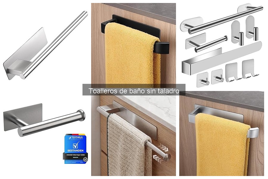 Dónde comprar toalleros de baño sin taladro: ¡Mejores opciones!