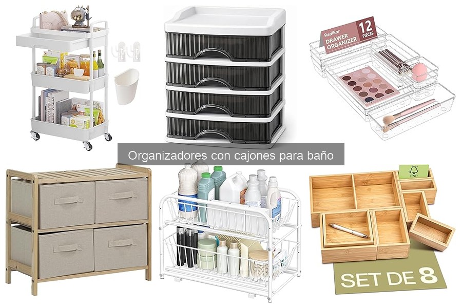 Errores al elegir organizadores con cajones para baño