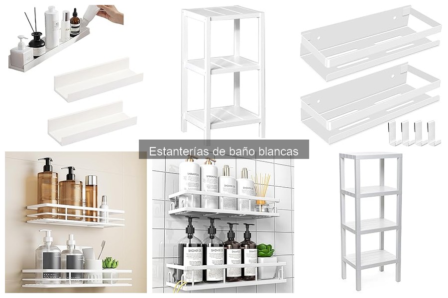 Errores comunes al elegir estanterías de baño blancas