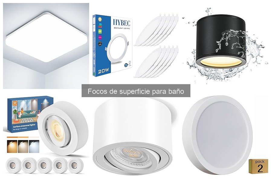 Errores comunes al elegir focos de superficie para baño