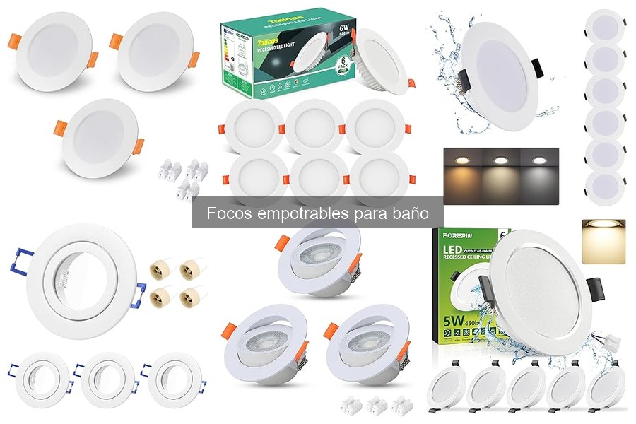 Errores comunes al elegir focos empotrables para baño