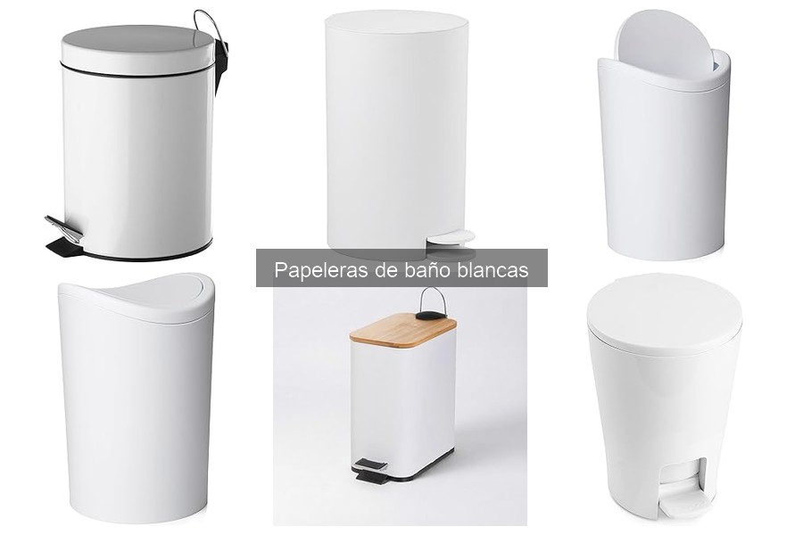 Errores comunes al elegir papeleras de baño blancas