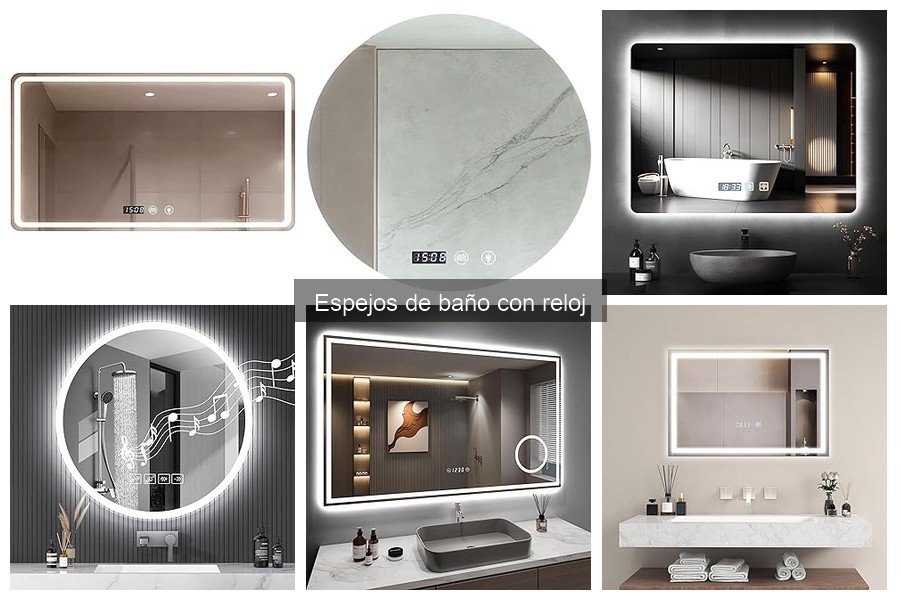 Errores comunes al instalar espejos de baño con reloj