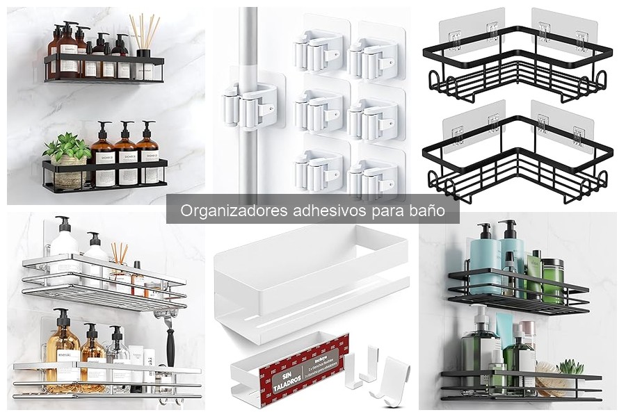 Errores comunes al usar organizadores adhesivos para baño
