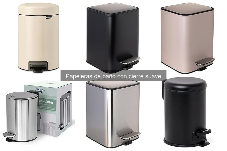 Errores comunes al usar papeleras de baño con cierre suave