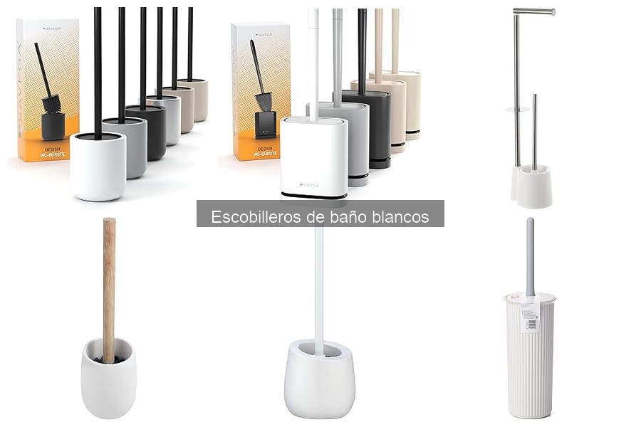Escobilleros de baño blancos: ¿Dónde comprarlos baratos?