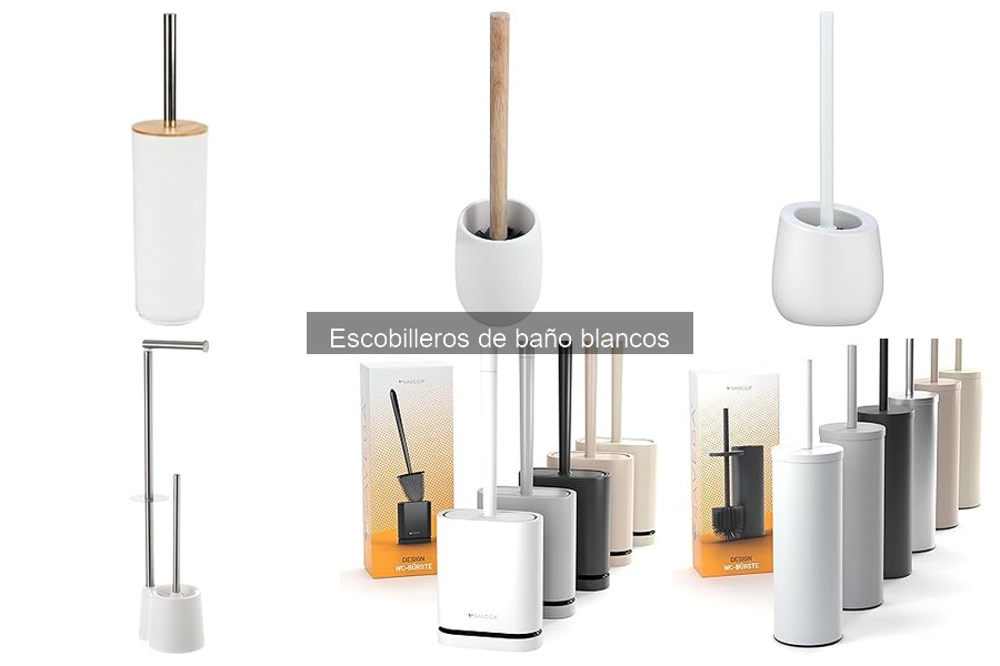 Escobilleros de baño blancos: ideales para espacios pequeños