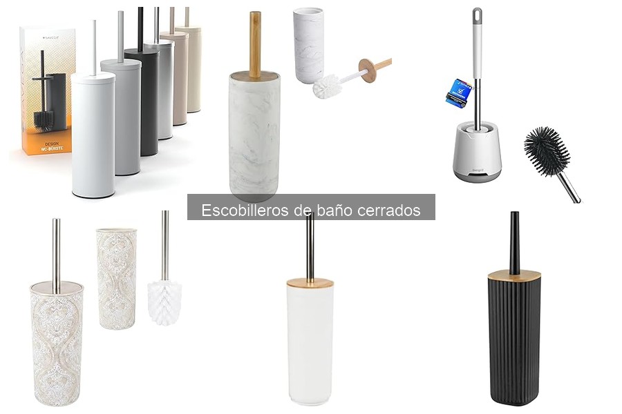 Escobilleros de baño cerrados: Dónde comprarlos y precios