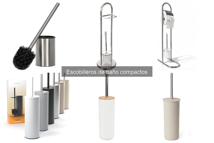 Escobilleros de baño compactos con características especiales