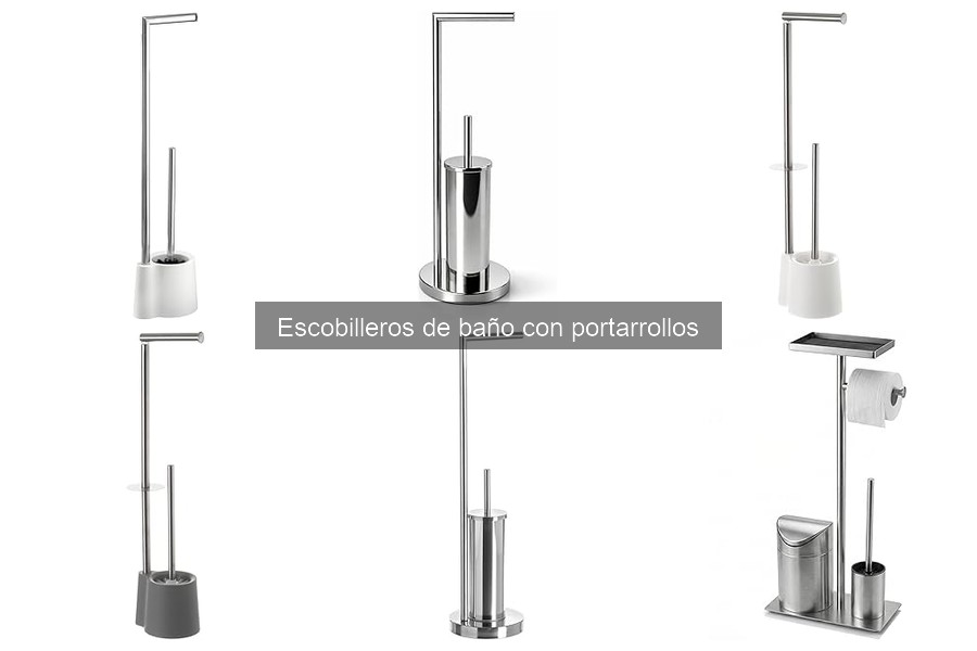 Escobilleros de baño: ¿Con portarrollos o sin portarrollos?