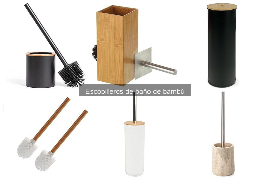 Escobilleros de baño de bambú: características y beneficios