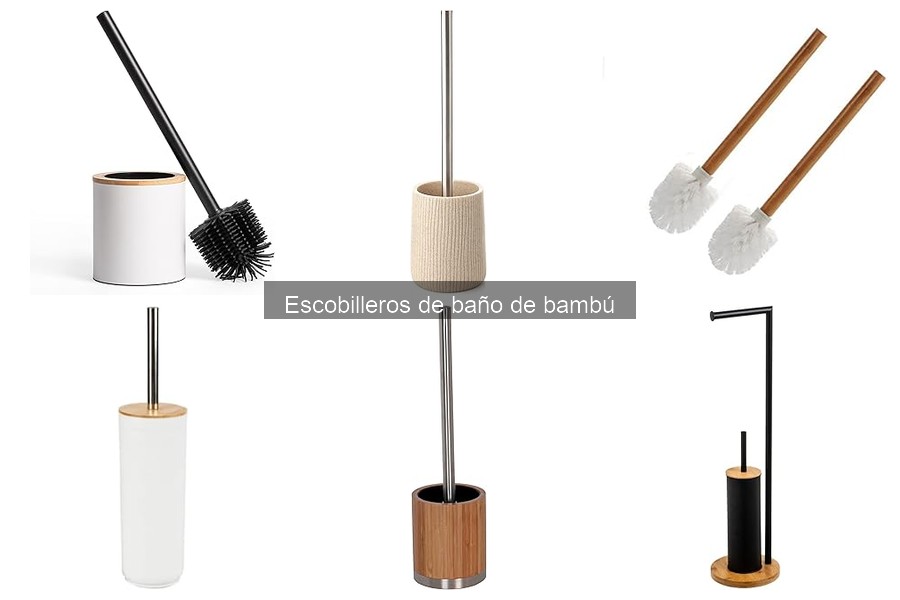 Escobilleros de baño de bambú: Diseños innovadores y únicos