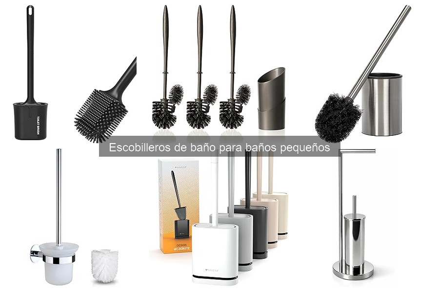 Escobilleros de baño modernos para espacios pequeños