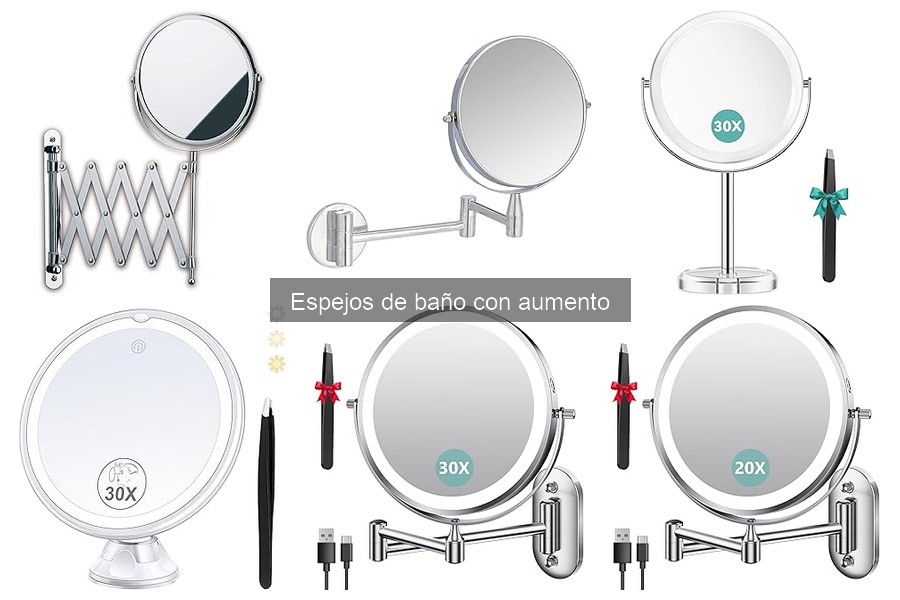 Espejos de baño con aumento: Mejores opciones para mayores