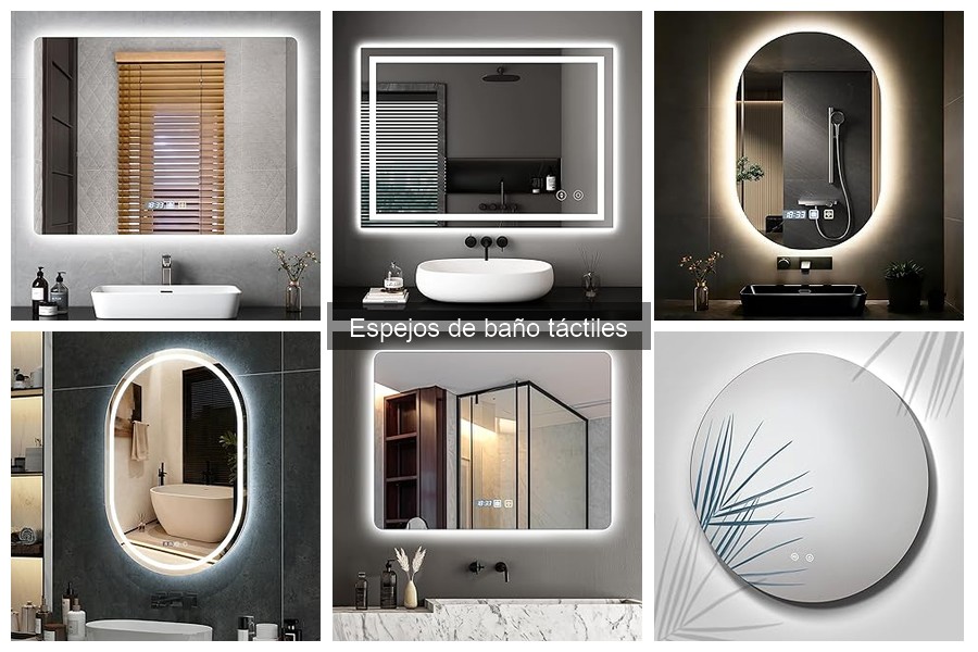 Espejos de baño táctiles: opciones personalizables y alternativas