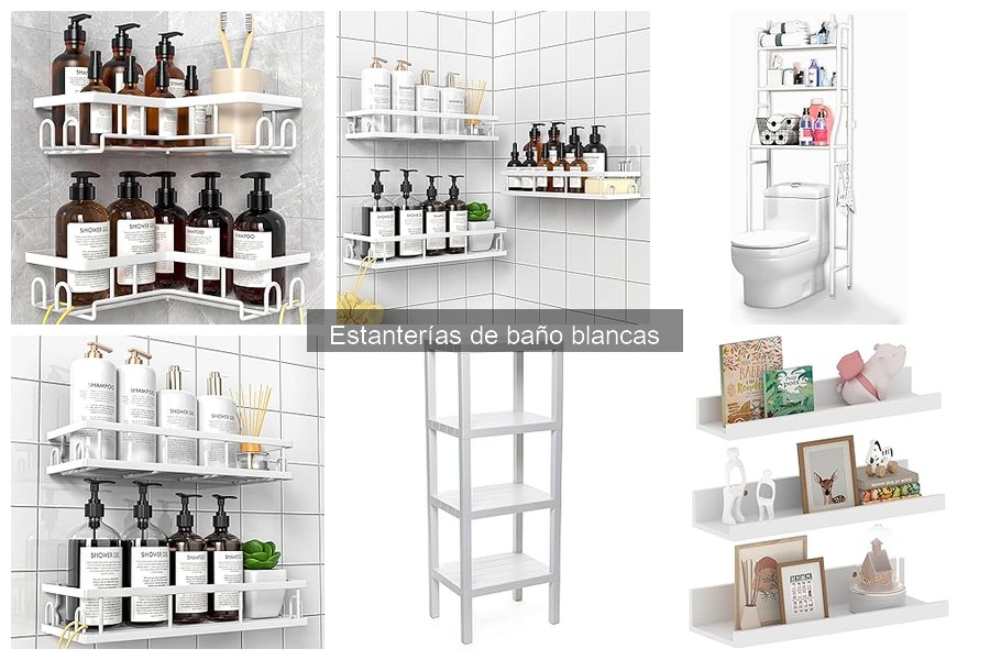 Estanterías de baño blancas: ¿Cómo iluminan tu espacio?