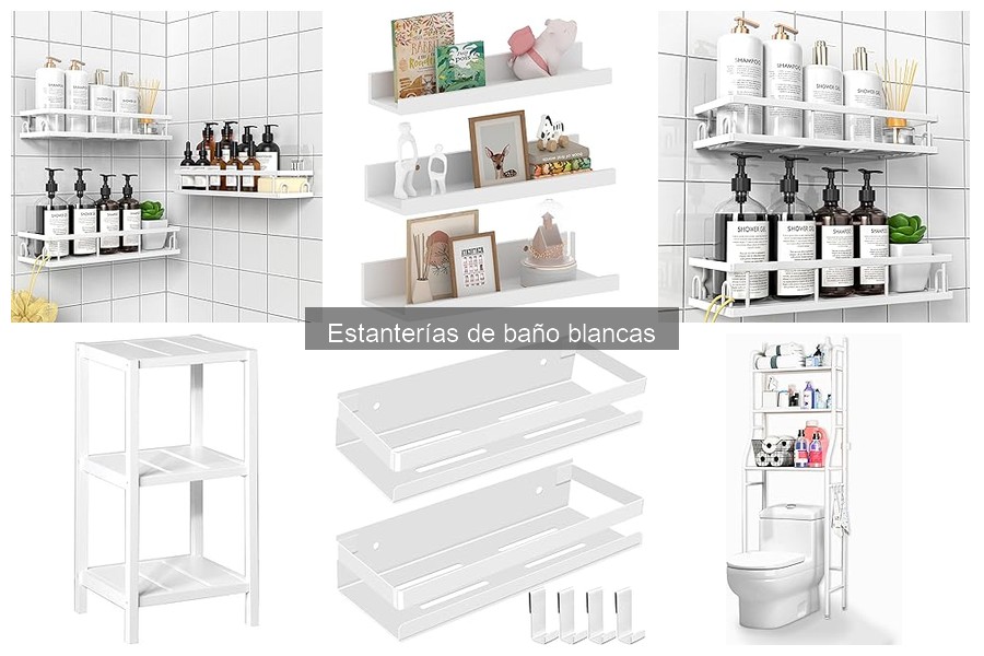 Estanterías de baño blancas móviles: pros y contras