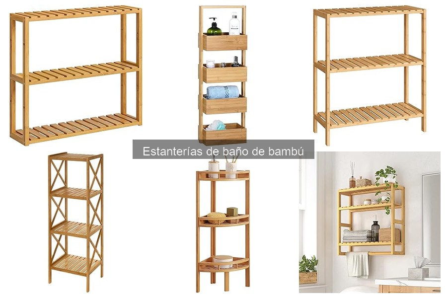 Estanterías de baño de bambú: características y usos