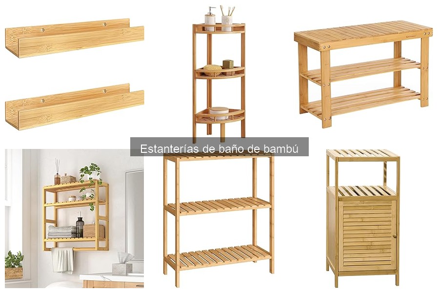 Estanterías de baño de bambú en oferta: ¡mejores precios aquí!