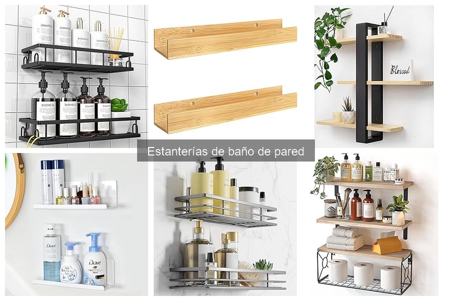 Estanterías de baño de pared: materiales y durabilidad
