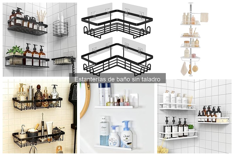Estanterías de baño sin taladro para mayores: fáciles y seguras