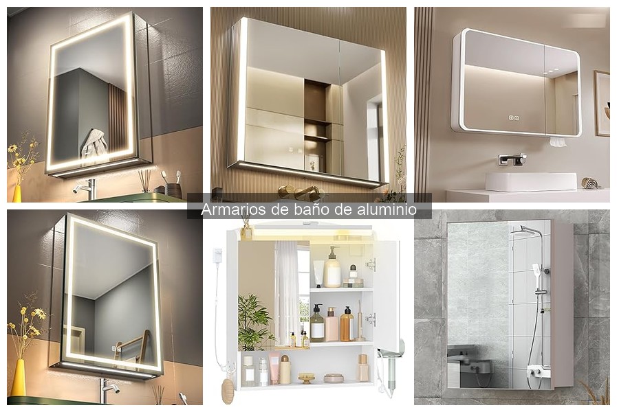 Estilos de decoración para armarios de baño de aluminio