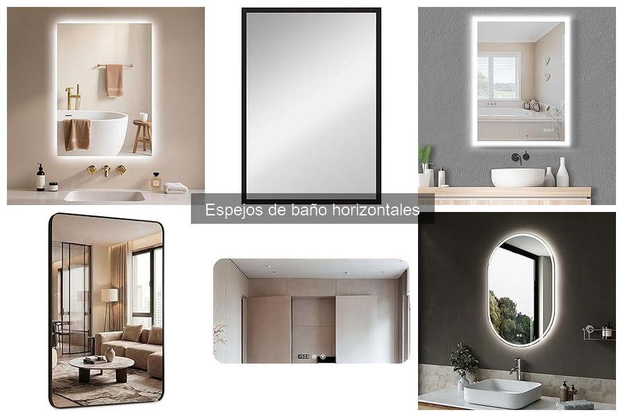 Estilos de decoración que combinan con espejos de baño horizontales