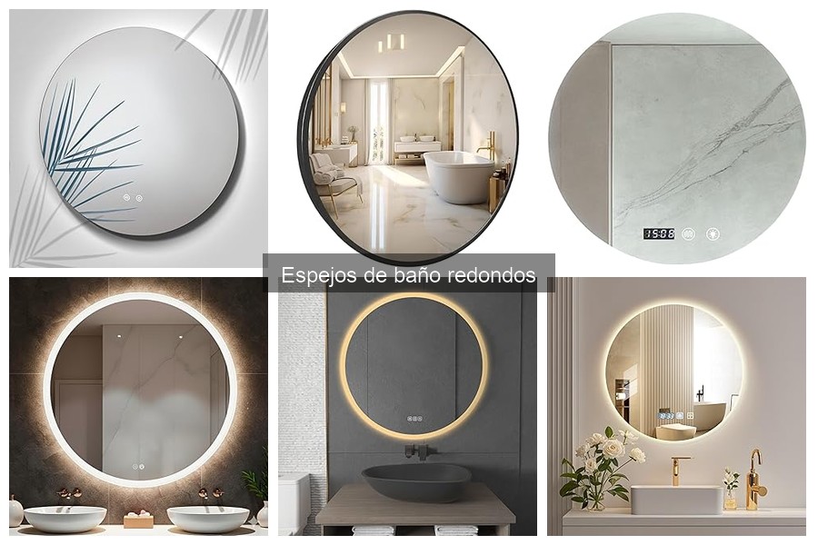 Estilos de decoración que combinan con espejos de baño redondos