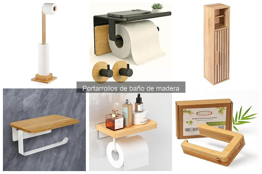 Estilos de decoración que combinan con portarrollos de madera