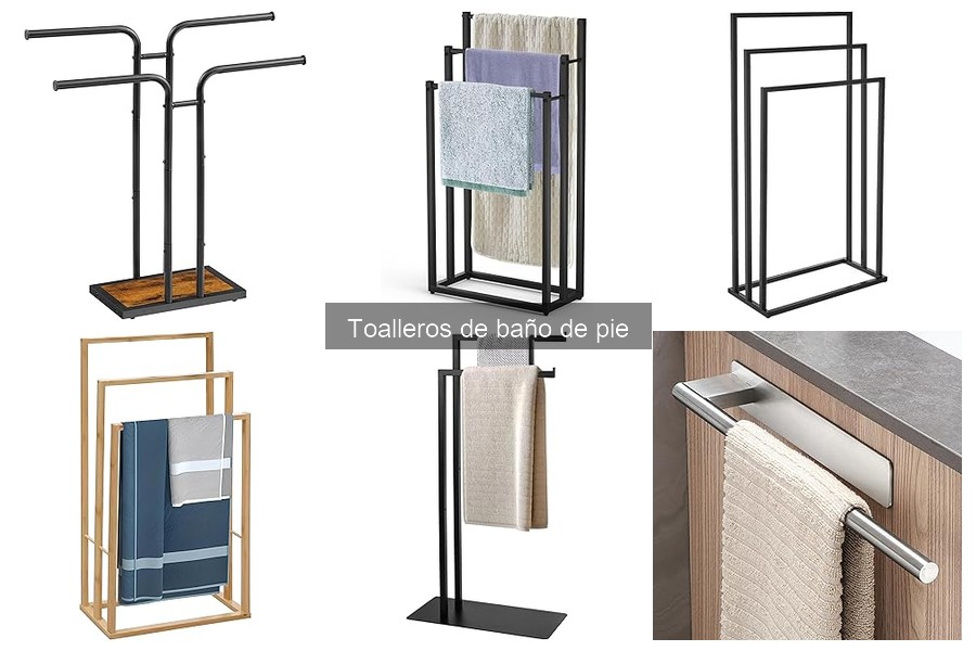 Estilos de diseño para toalleros de baño de pie