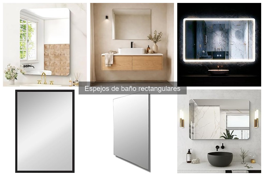 Estilos de espejos de baño rectangulares: guía de decoración