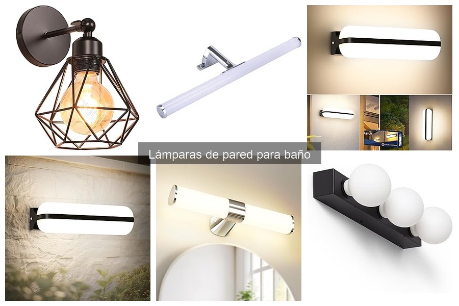 Estilos de lámparas de pared ideales para tu baño