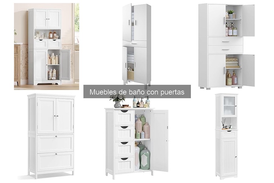 Estilos de muebles de baño con puertas: Guía completa