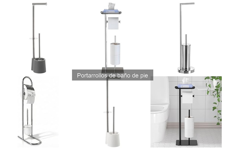 Estilos decorativos para un portarrollos de baño de pie