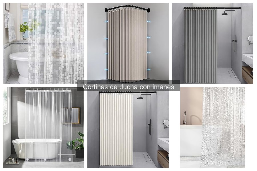 Estilos y Diseños Modernos de Cortinas de Ducha con Imanes
