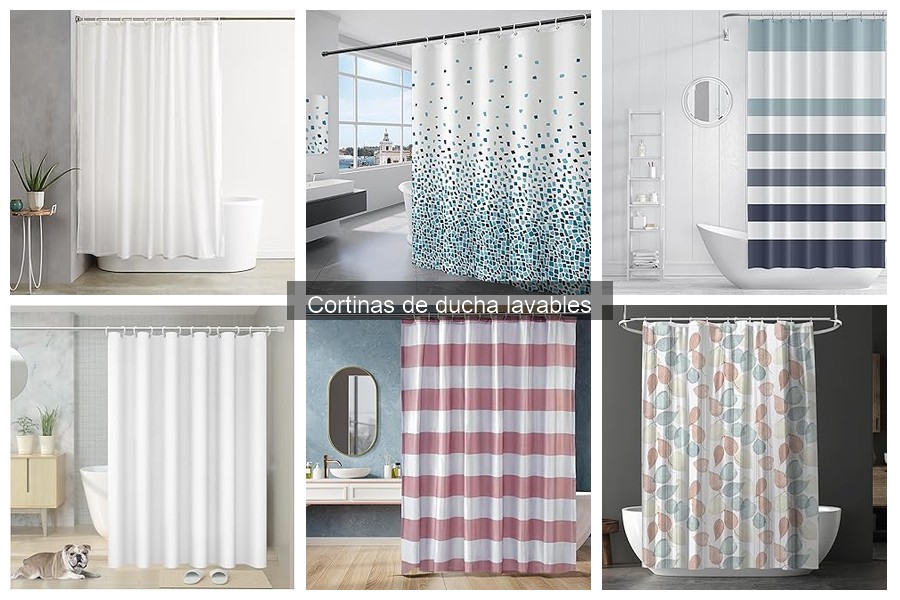 Estilos y Diseños Populares de Cortinas de Ducha Lavables
