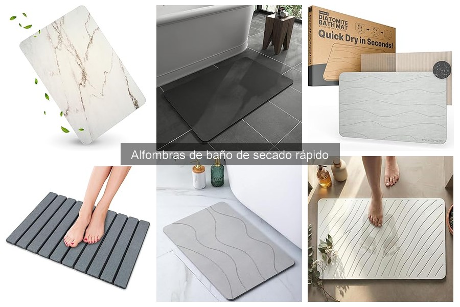 Experiencias de usuarios con alfombras de baño de secado rápido