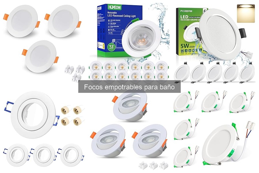 Focos Empotrables para Baño: ¿Qué Son y Características?