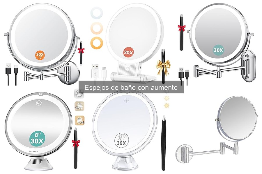 Guía de compra de espejos de baño con aumento y luz