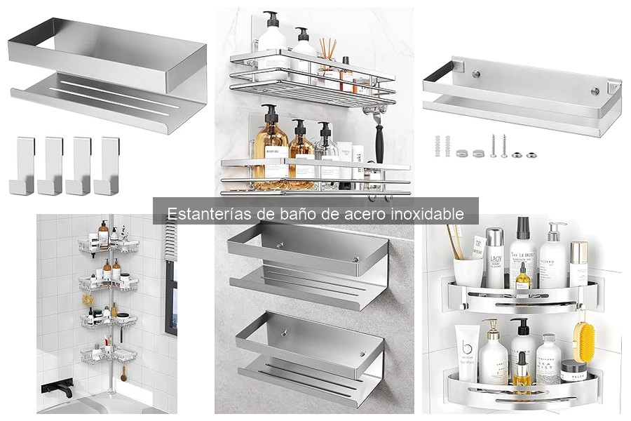 ** Guía de compra de estanterías de acero inoxidable para baño