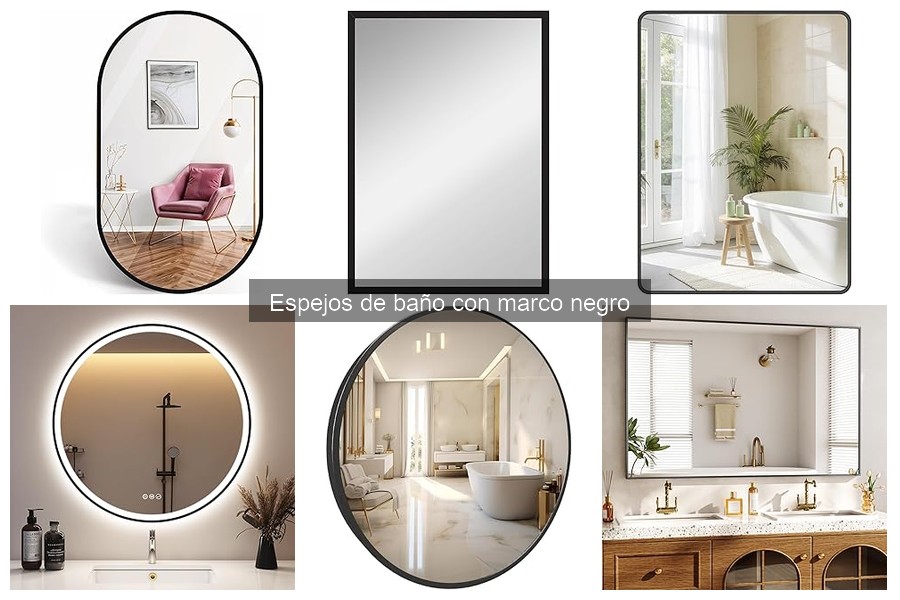Guía de Instalación de Espejos de Baño con Marco Negro